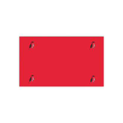 Post-it® Note Pads: Crazy Penguin World Logo Dark Red