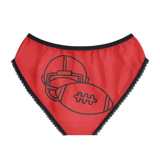 Women's Briefs: Football Red