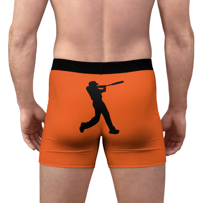 Men's Boxer Briefs: Baseball Orange