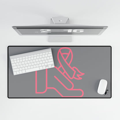 Desk Mats: Fight Cancer Grey