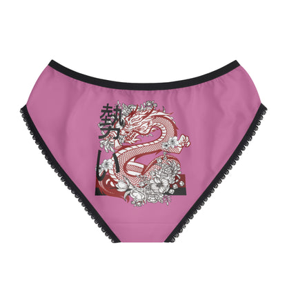 Women's Briefs: Dragons Lite Pink