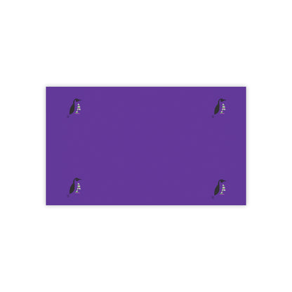 Post-it® Note Pads: Crazy Penguin World Logo Purple