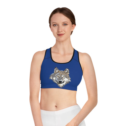 Sports Bra: Wolves Dark Blue