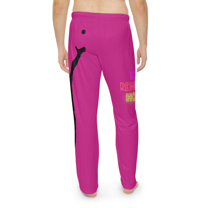 Men's Pajama Pants: Tennis Pink