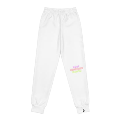 Youth Joggers: Racing White