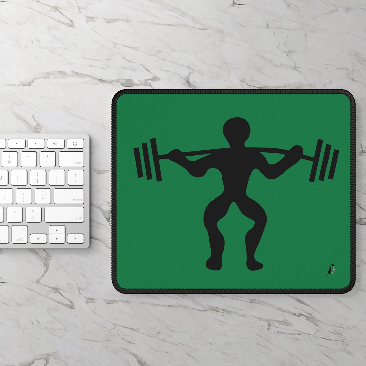 Gaming Mouse Pad: Weightlifting Dark Green