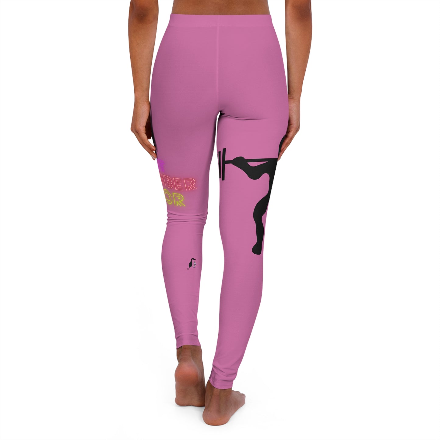 Women's Spandex Leggings: Weightlifting Lite Pink