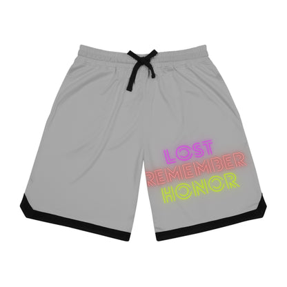 Basketball Rib Shorts: Lost Remember Honor Lite Grey