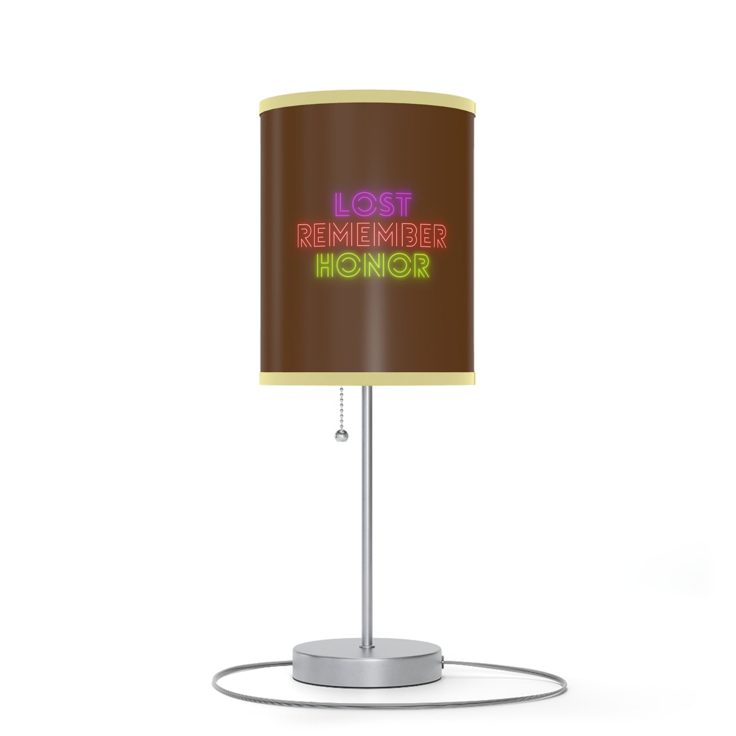 Lamp on a Stand, US|CA plug: Football Brown