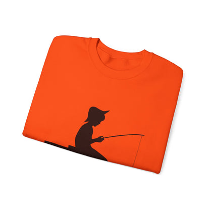 Heavy Blend™ Crewneck Sweatshirt: Fishing #1