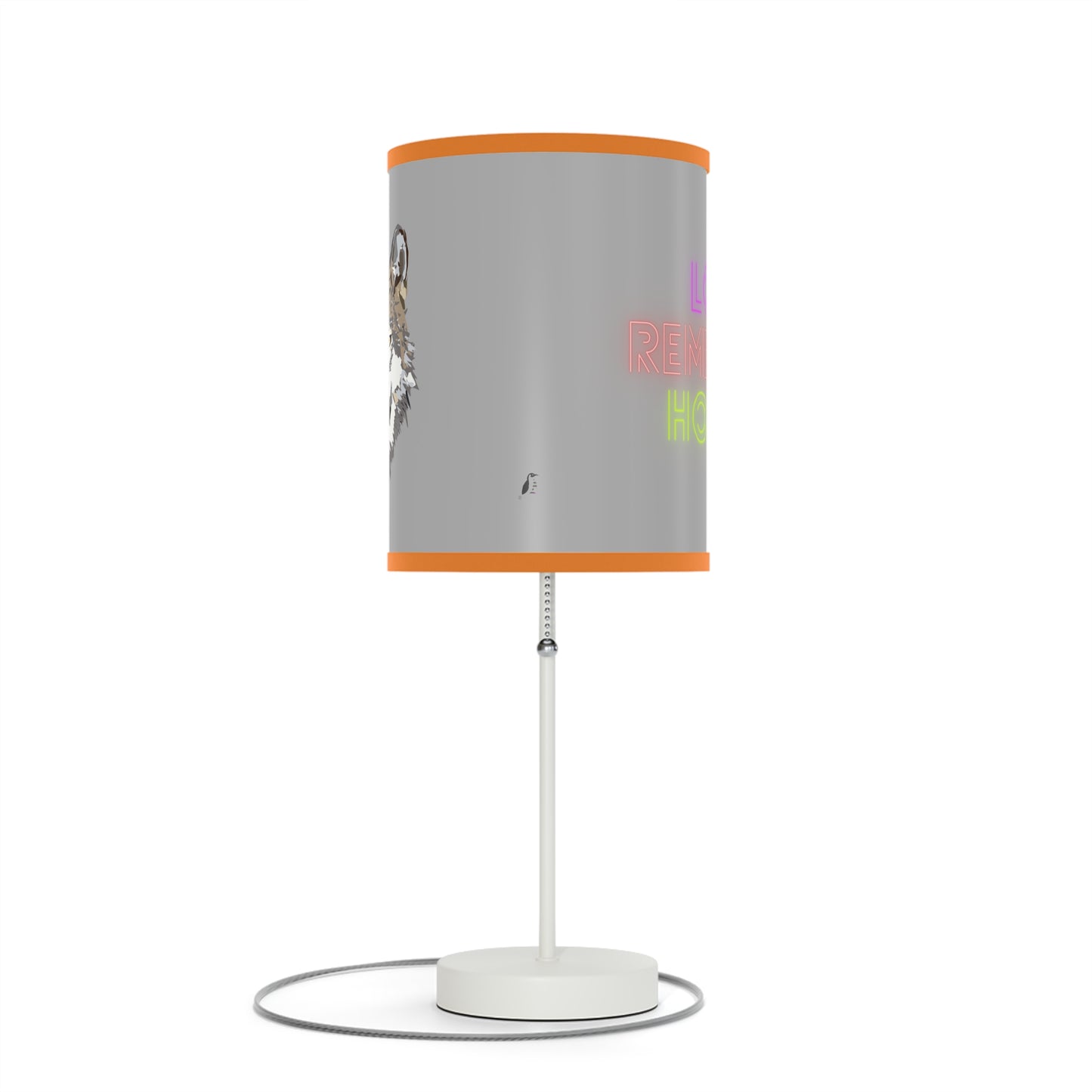 Lamp on a Stand, US|CA plug: Wolves Lite Grey