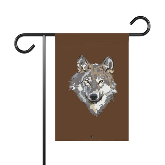 Garden & House Banner: Wolves Brown