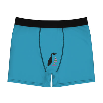 Men's Boxer Briefs: Racing Turquoise