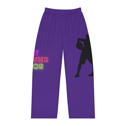 Women's Pajama Pants: Basketball Purple