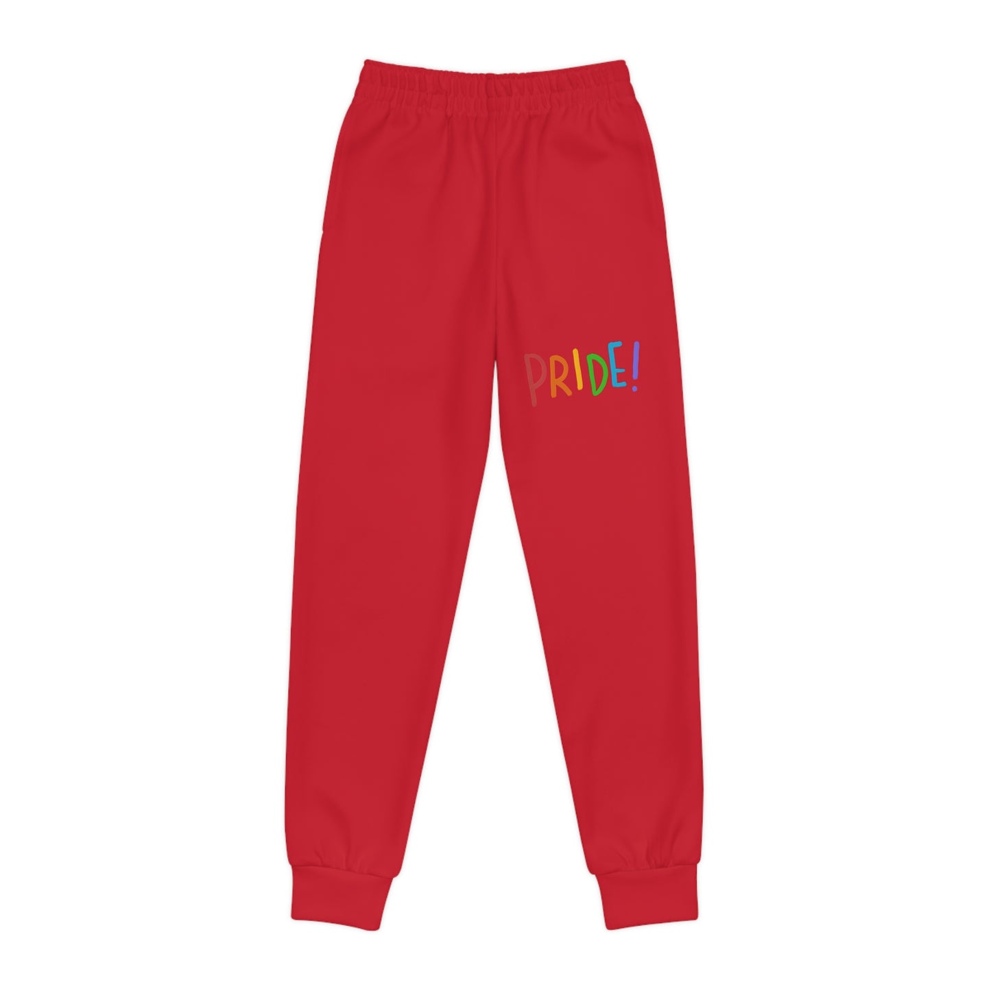 Youth Joggers: LGBTQ Pride Dark Red