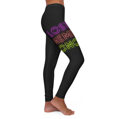 Women's Spandex Leggings: Lost Remember Honor Black