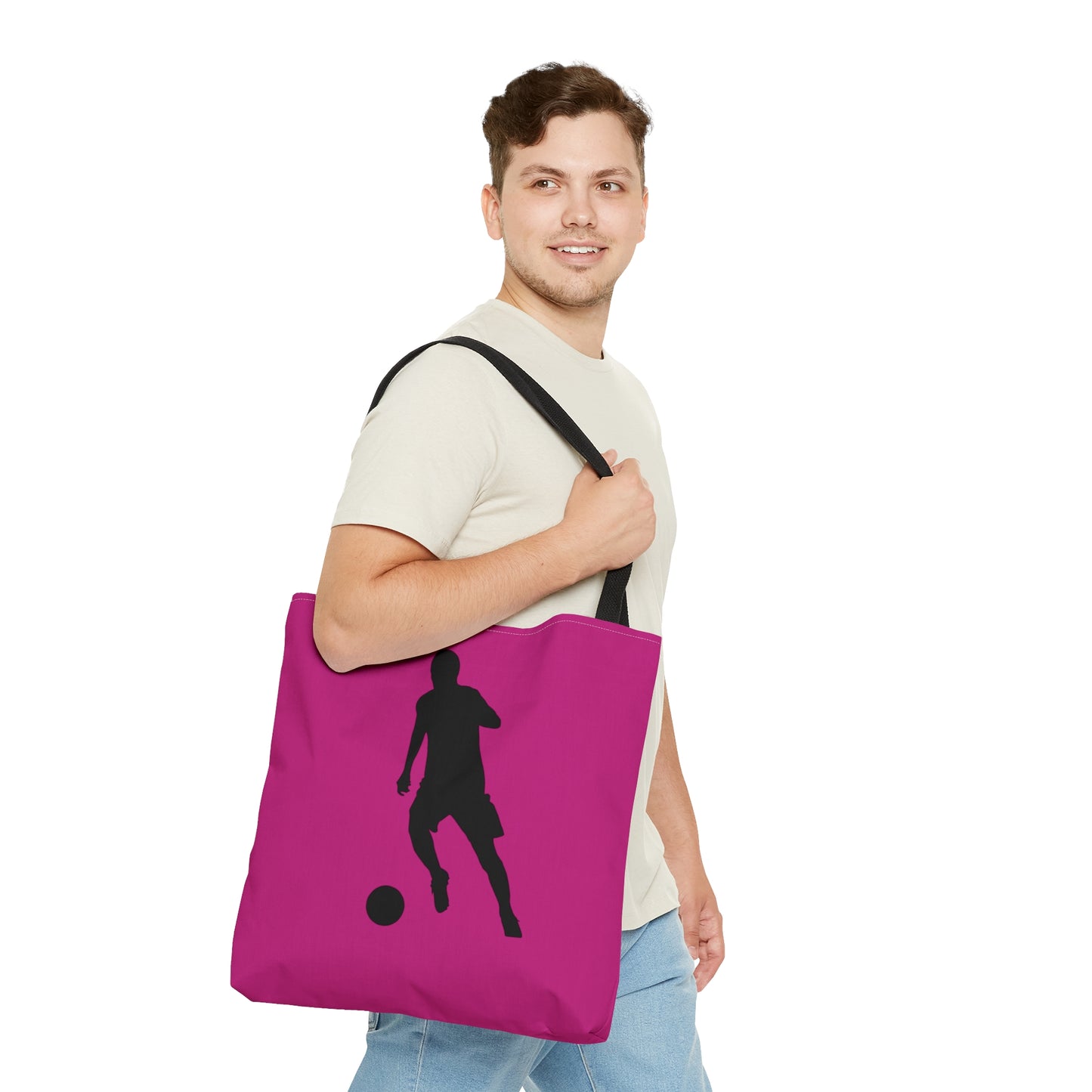 Tote Bag: Soccer Pink