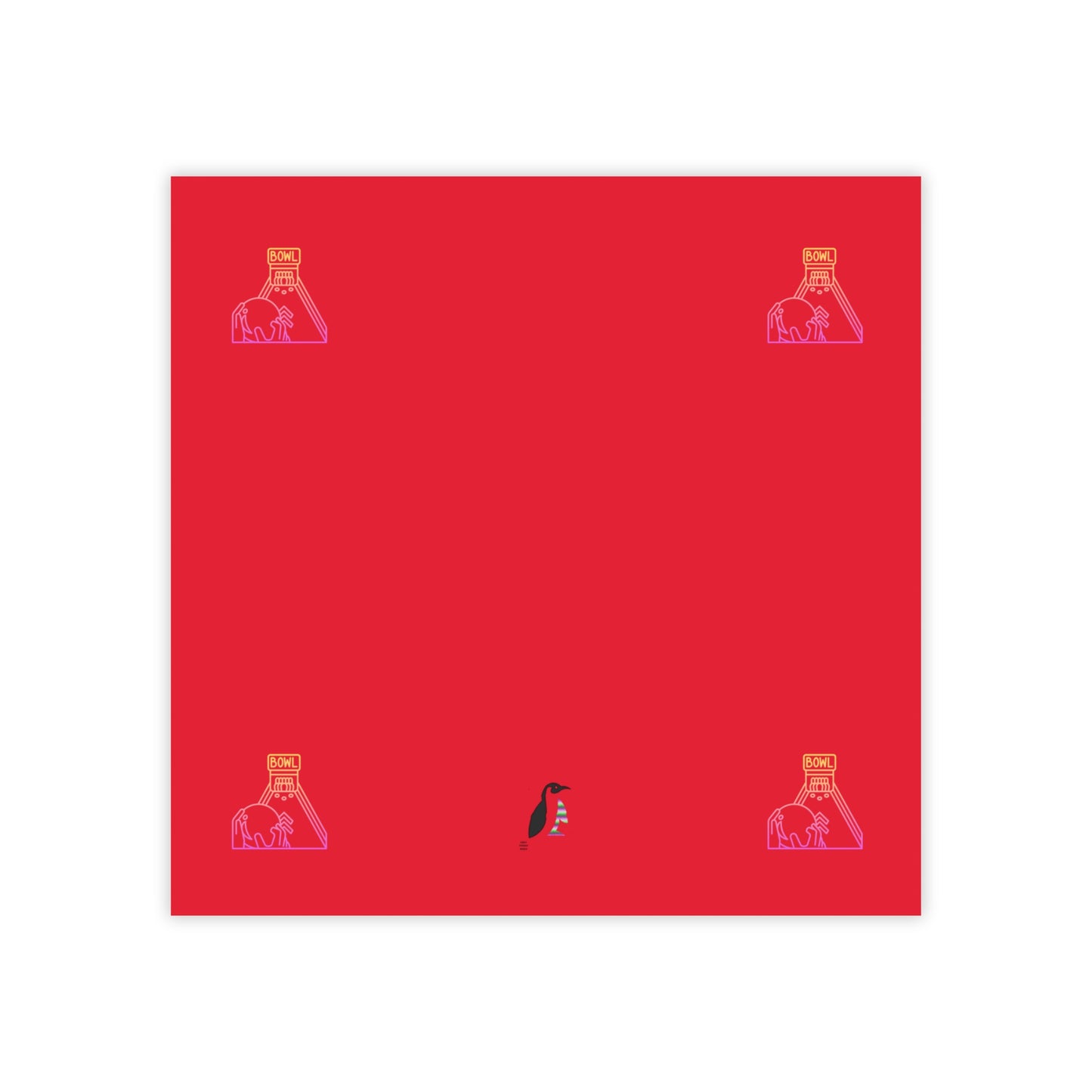 Post-it® Note Pads: Bowling Dark Red