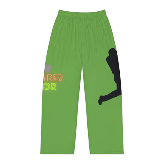 Women's Pajama Pants: Baseball Green