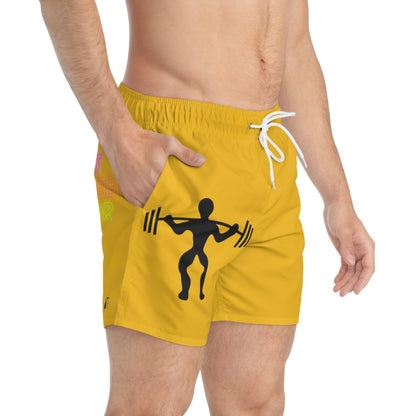 Swim Trunks: Weightlifting Yellow