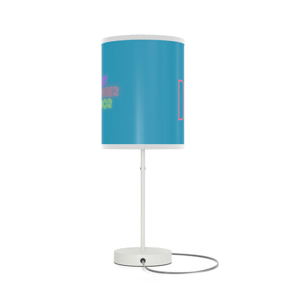 Lamp on a Stand, US|CA plug: Fight Cancer Turquoise