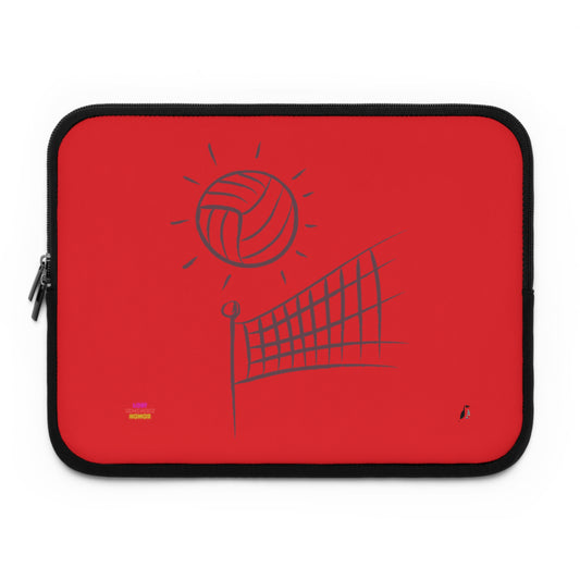Laptop Sleeve: Volleyball Red