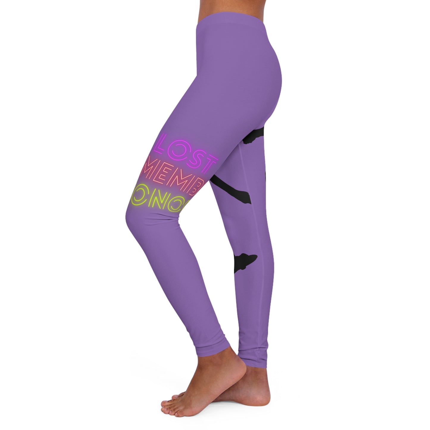 Women's Spandex Leggings: Skateboarding Lite Purple