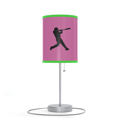 Lamp on a Stand, US|CA plug: Baseball Lite Pink