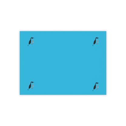 Post-it® Note Pads: Crazy Penguin World Logo Turquoise