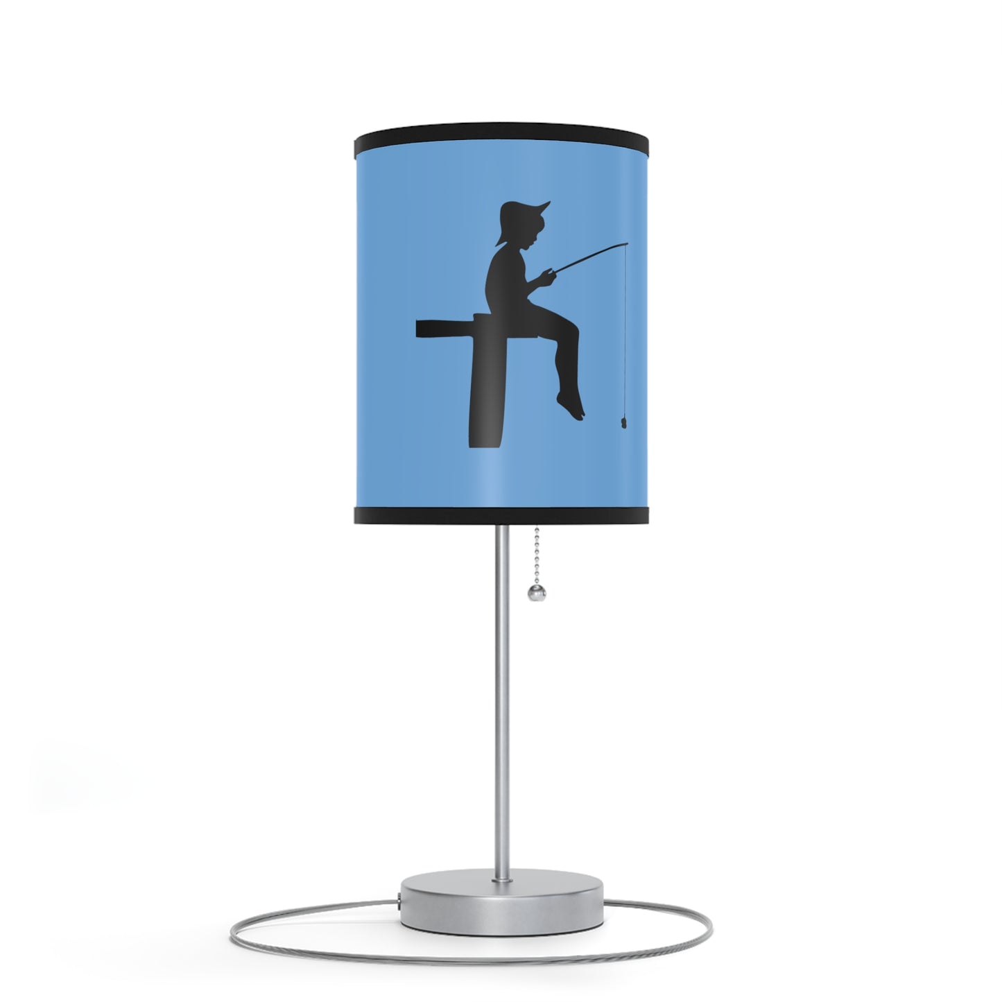 Lamp on a Stand, US|CA plug: Fishing Lite Blue