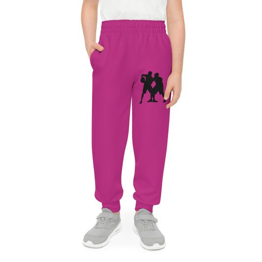 Youth Joggers: Basketball Pink