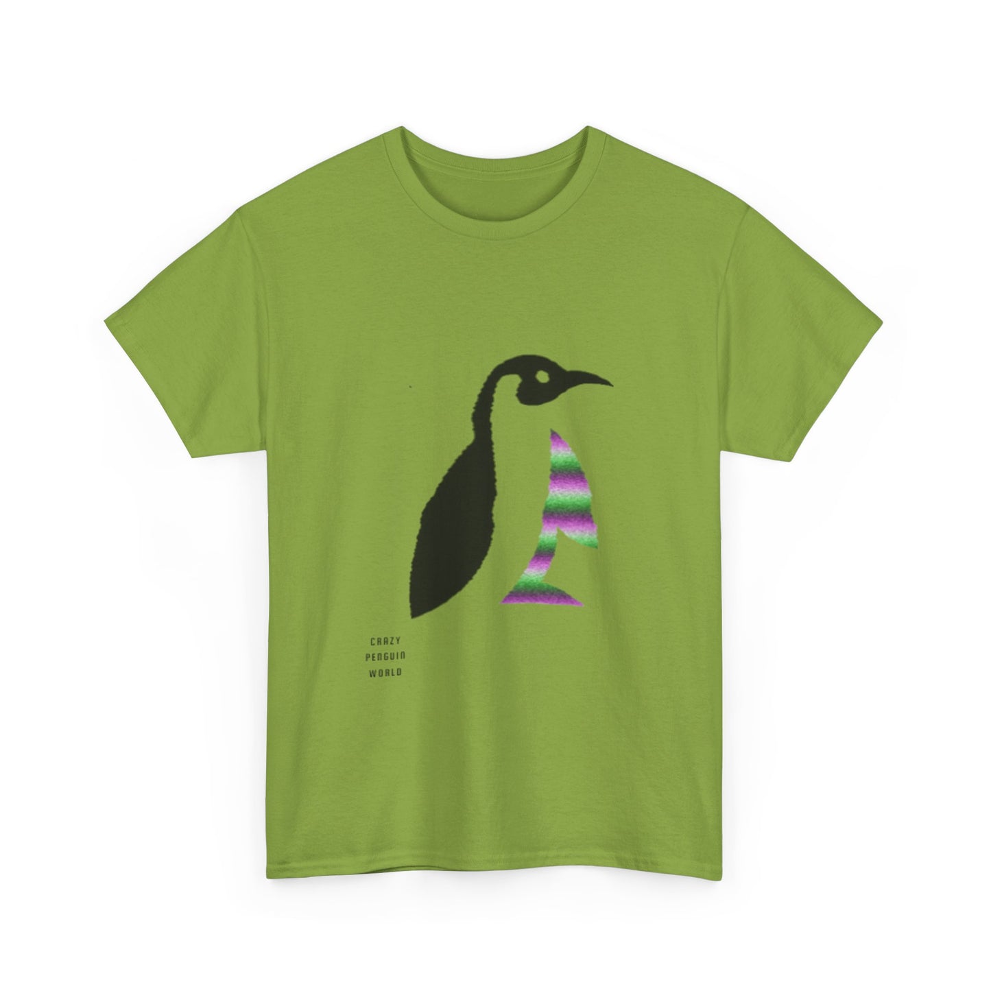 Heavy Cotton Tee: Crazy Penguin World Logo #2