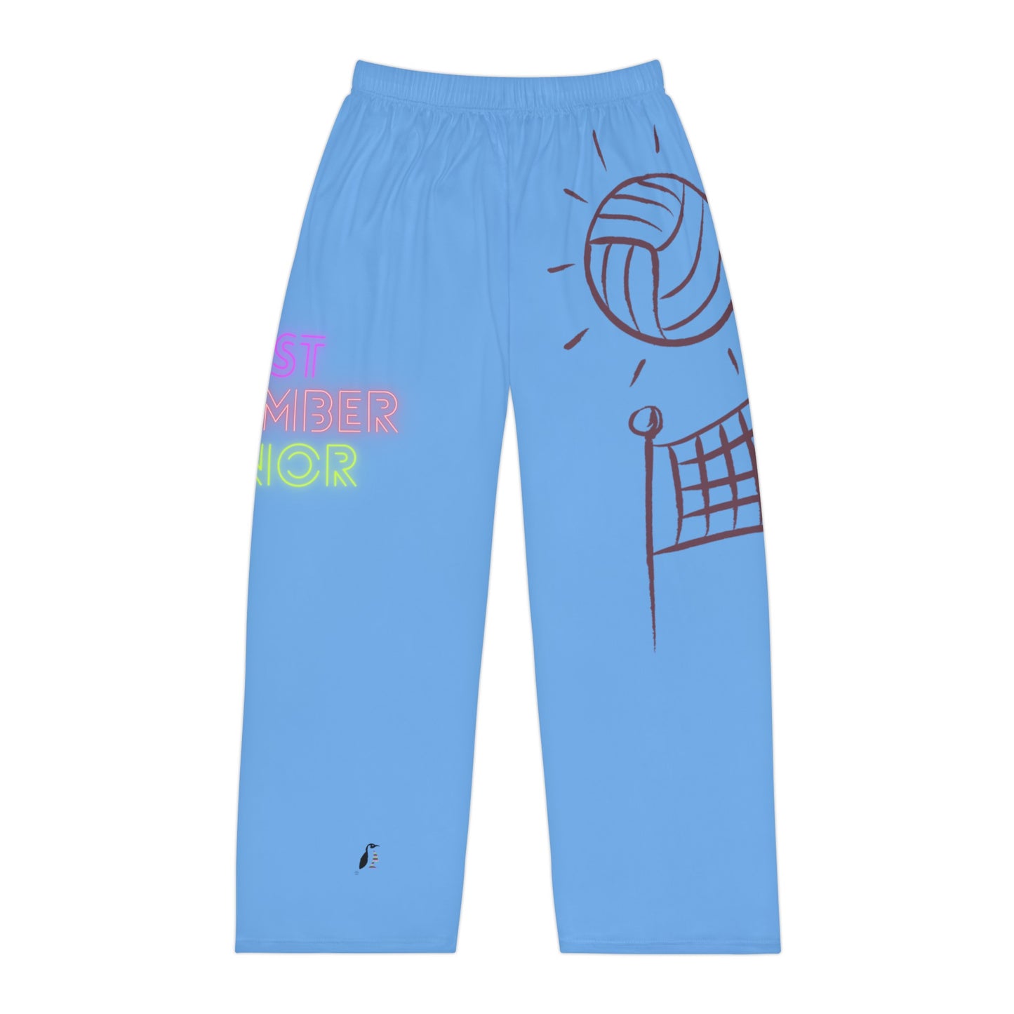 Men's Pajama Pants: Volleyball Lite Blue