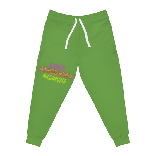 Athletic Joggers: Lost Remember Honor Green