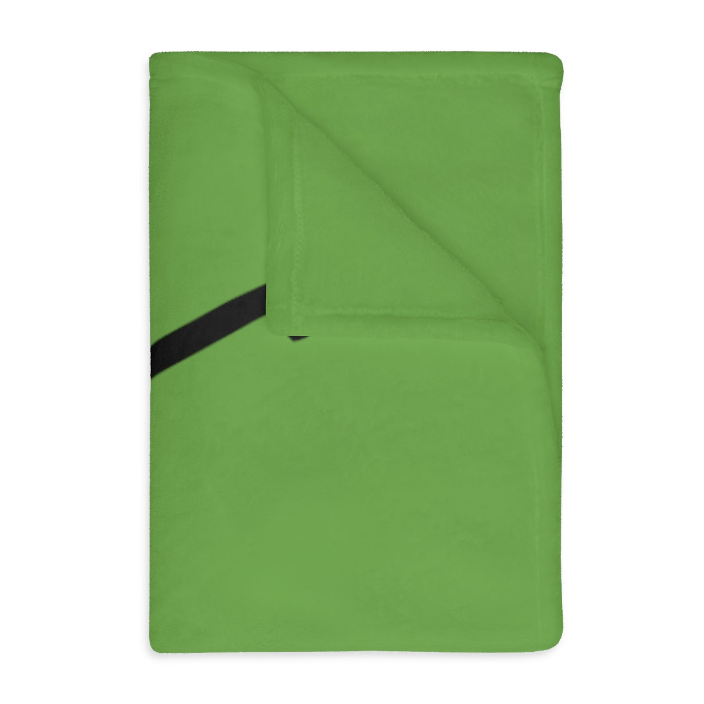 Velveteen Minky Blanket (Two-sided print): Hockey Green