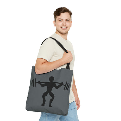 Tote Bag: Weightlifting Dark Grey