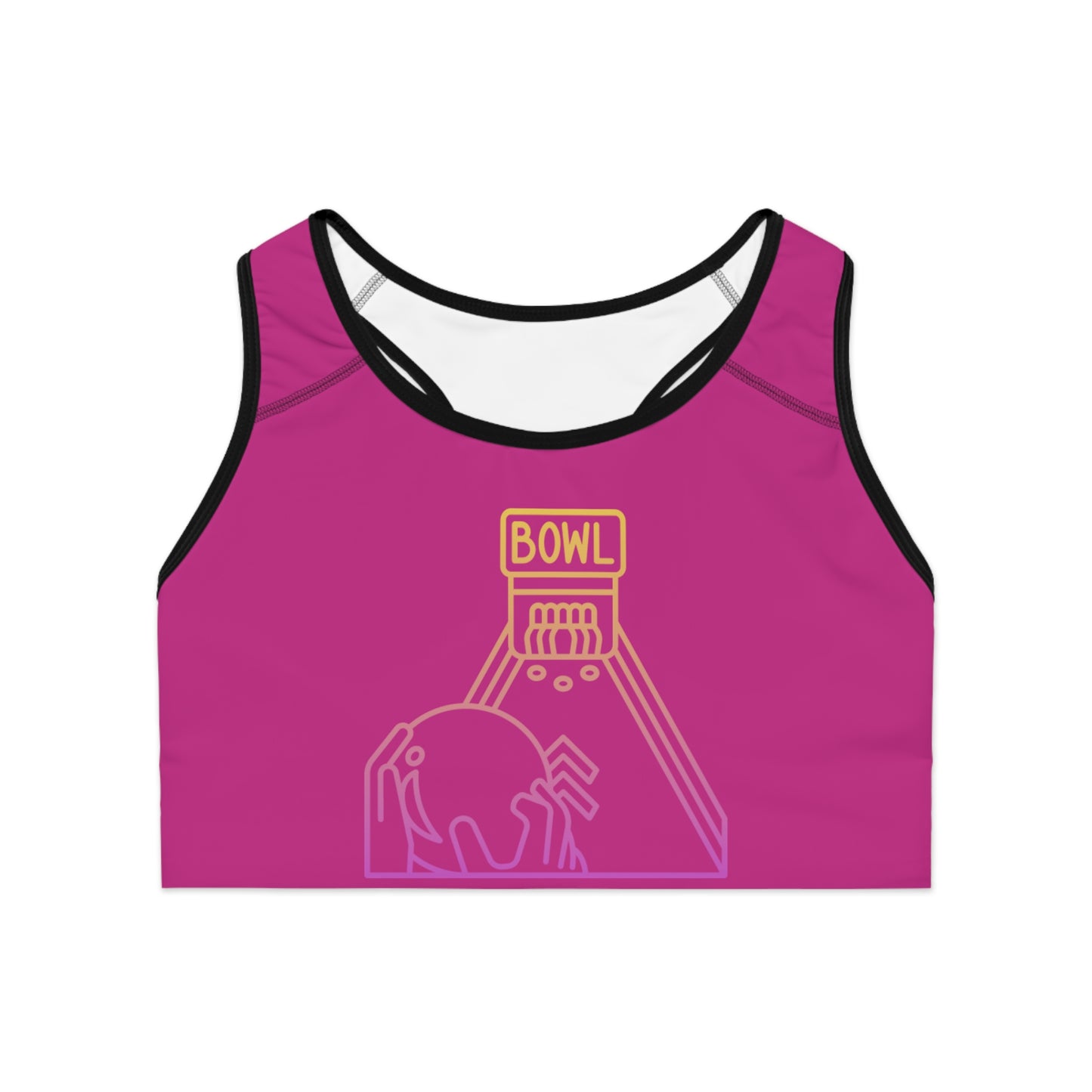 Sports Bra: Bowling Pink