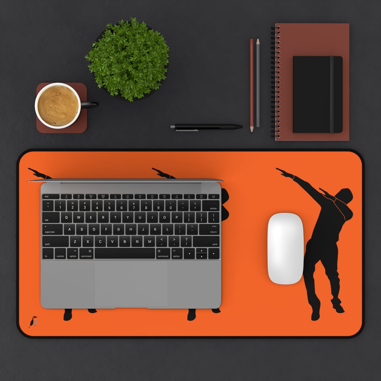 Desk Mat: Dance Orange