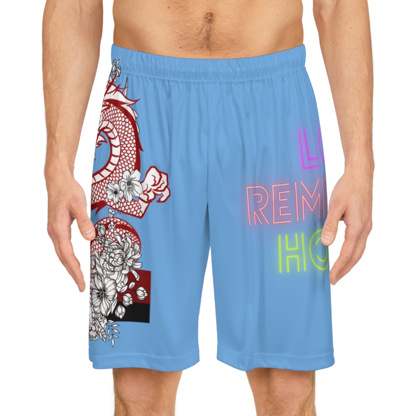 Basketball Shorts: Dragons Lite Blue