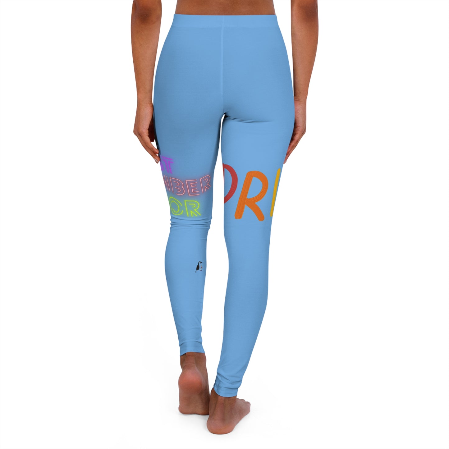 Women's Spandex Leggings: LGBTQ Pride Lite Blue