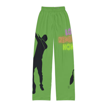 Kids Pajama Pants: Dance Green