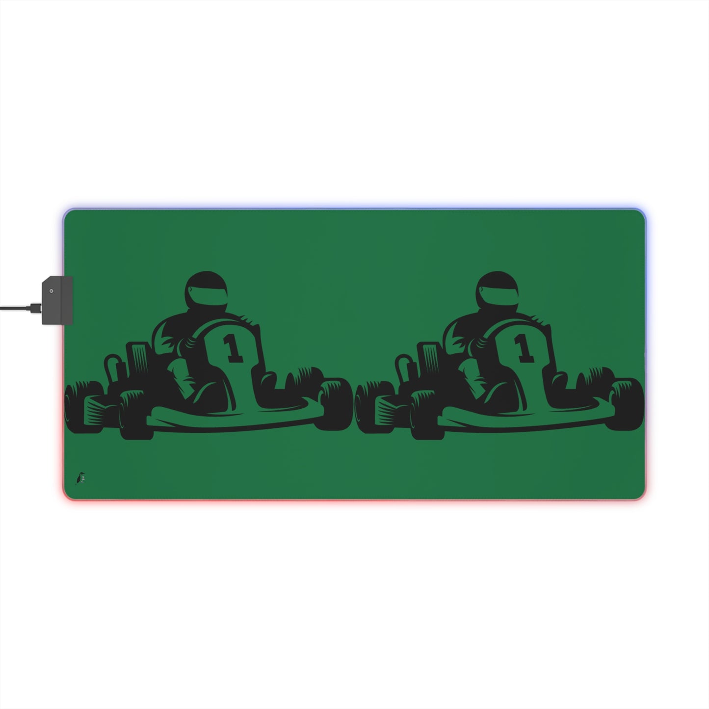 LED Gaming Mouse Pad: Racing Dark Green