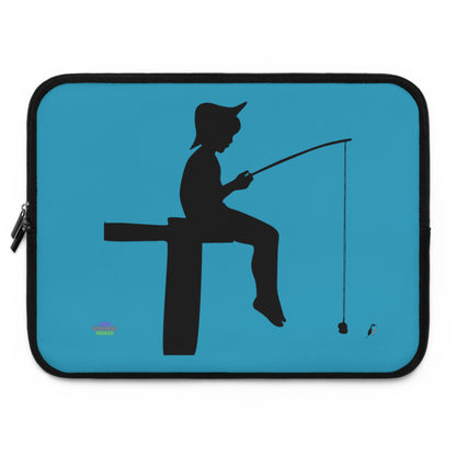 Laptop Sleeve: Fishing Turquoise