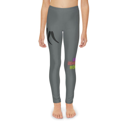 Youth Full-Length Leggings: Wrestling Dark Grey