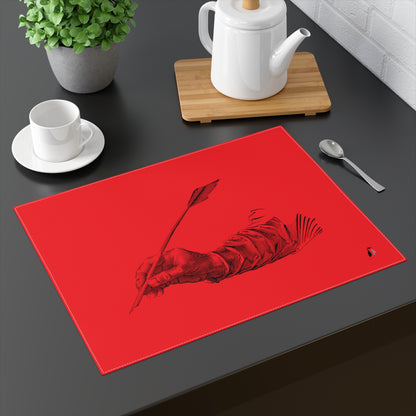 Placemat, 1pc: Writing Red