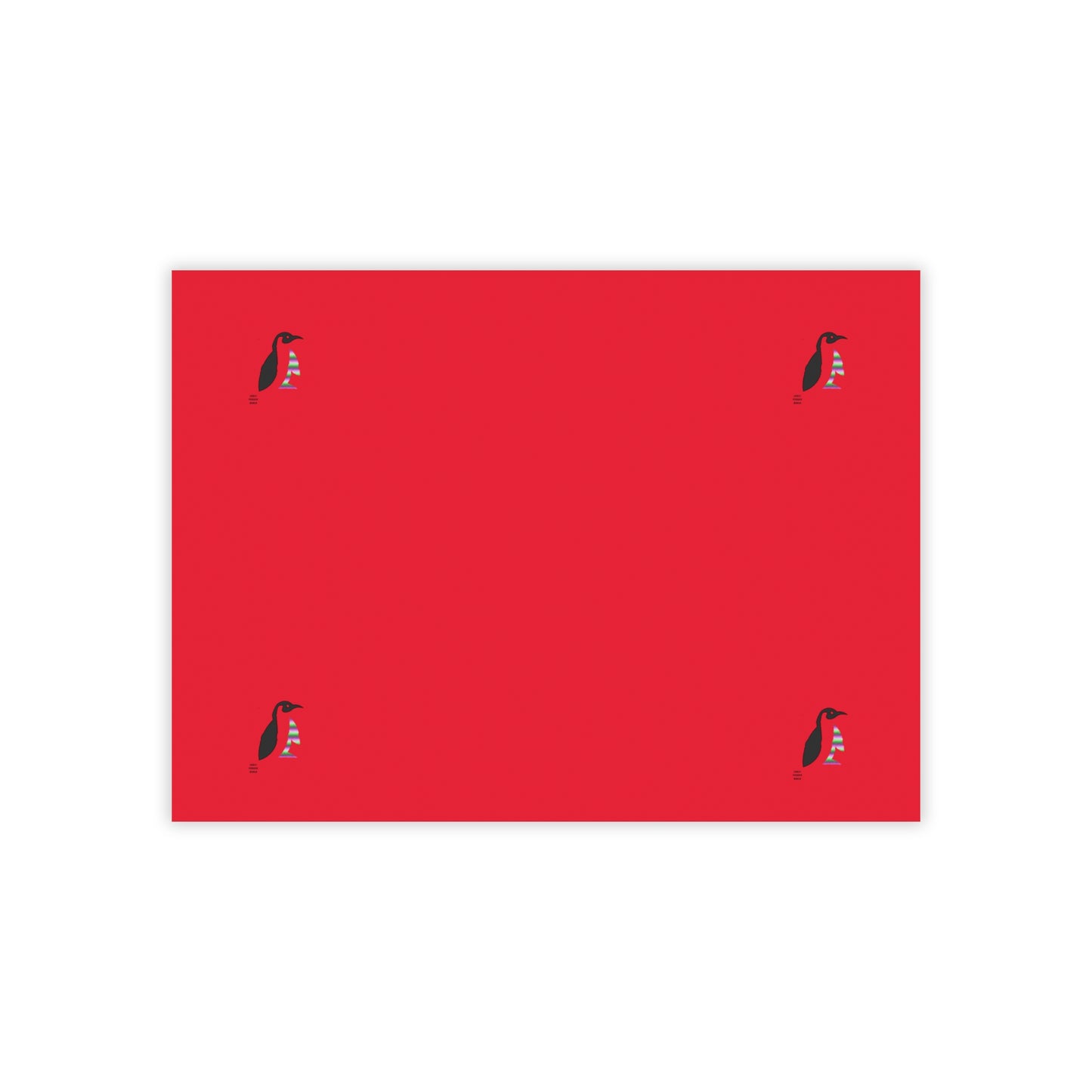 Post-it® Note Pads: Crazy Penguin World Logo Dark Red