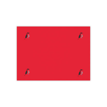 Post-it® Note Pads: Crazy Penguin World Logo Dark Red