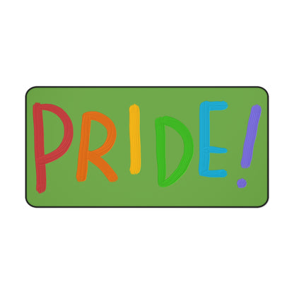 Desk Mat: LGBTQ Pride Green