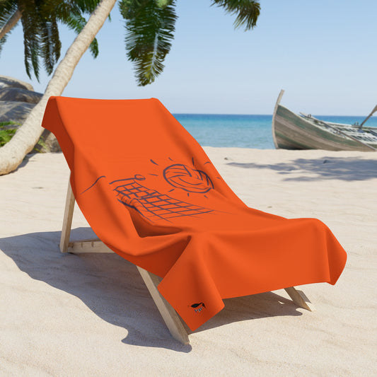 Beach Towel: Volleyball Orange