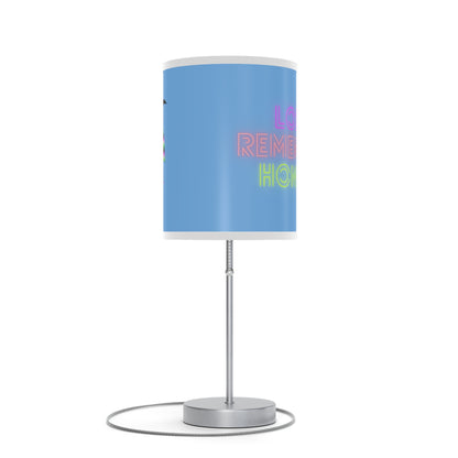 Lamp on a Stand, US|CA plug: Crazy Penguin World Logo Lite Blue